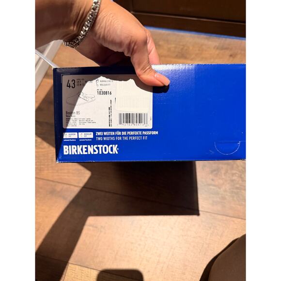 Birkenstock Boston Suede Navy Blue Clog Leather Size 43